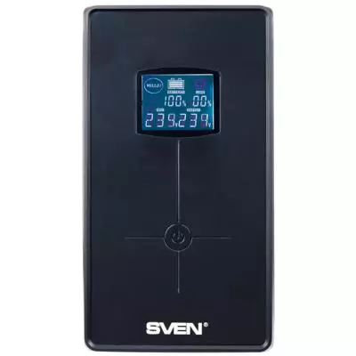 Источник бесперебойного питания Sven Pro+ 1000 LCD USB (00360020) - 1