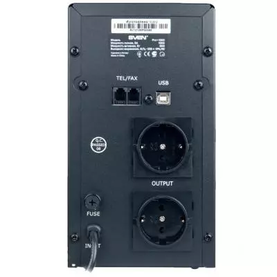 Источник бесперебойного питания Sven Pro+ 1000 LCD USB (00360020) - 2