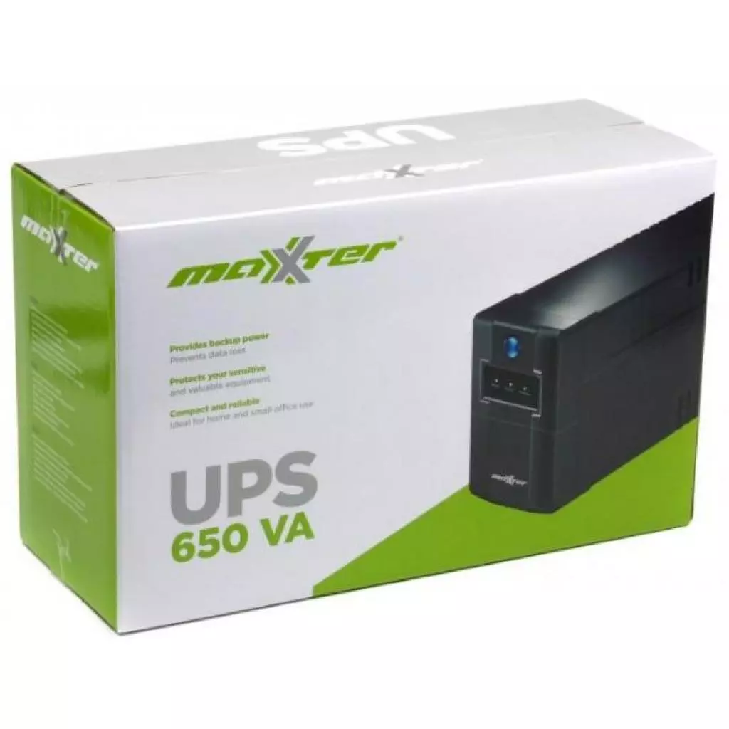 Источник бесперебойного питания Maxxter 650VA (MX-UPS-B650-01) - 2 Источник бесперебойного питания Maxxter 650VA (MX-UPS-B650-01) - 2
