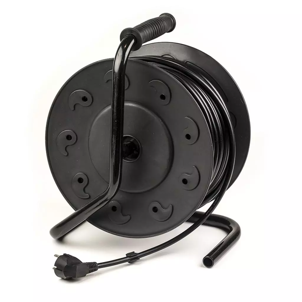 Сетевой удлинитель PowerPlant 50 м, 3x2.5мм2, 16А, (JY-2002/50) (PPRA16M50S4L) - 1