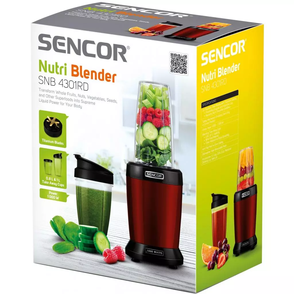 Блендер Sencor SNB4301RD - 5