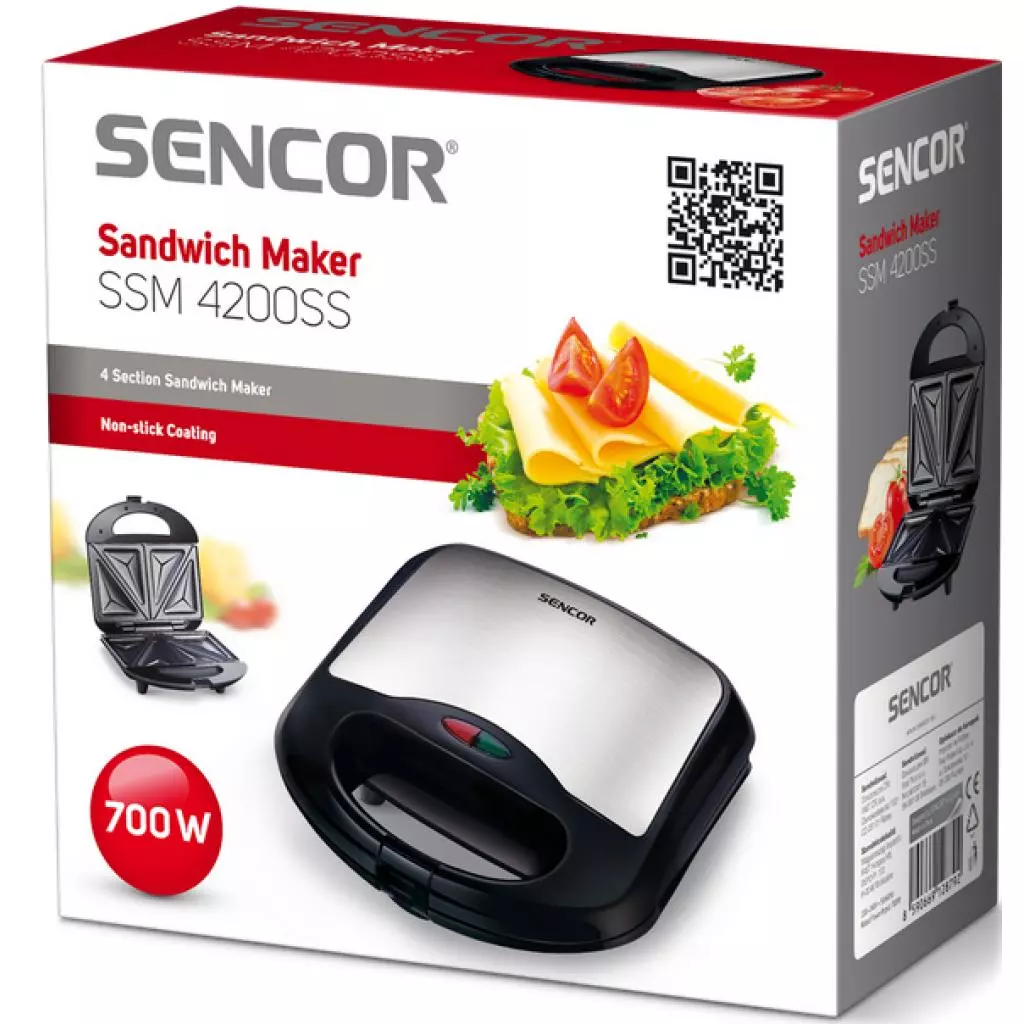 Сэндвичница Sencor SSM 4200 SS (SSM4200SS) - 3
