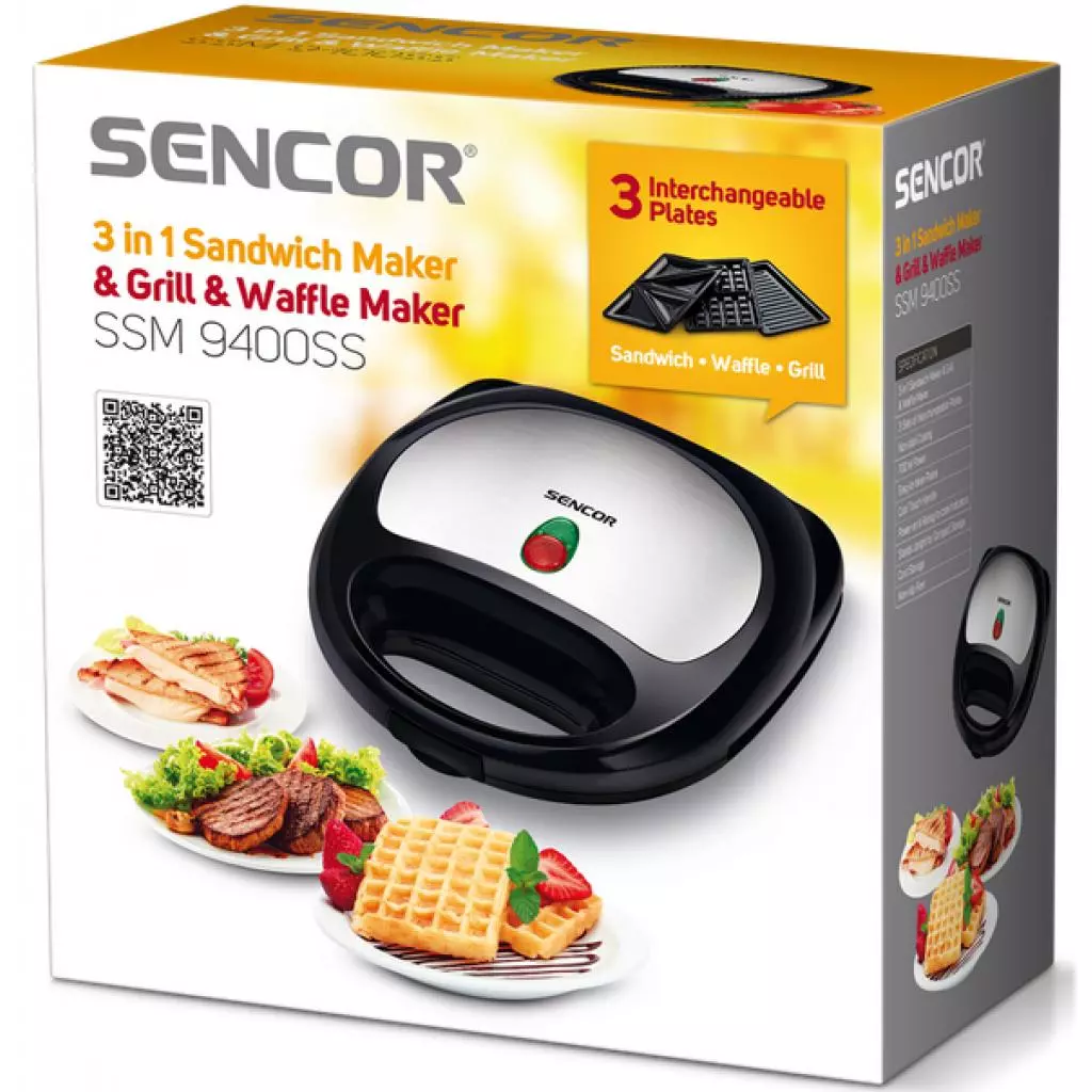 Сэндвичница Sencor SSM 9400 SS (SSM9400SS) - 3