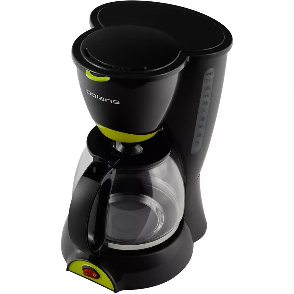 Кофеварка Polaris PCM 1211 Black/lime