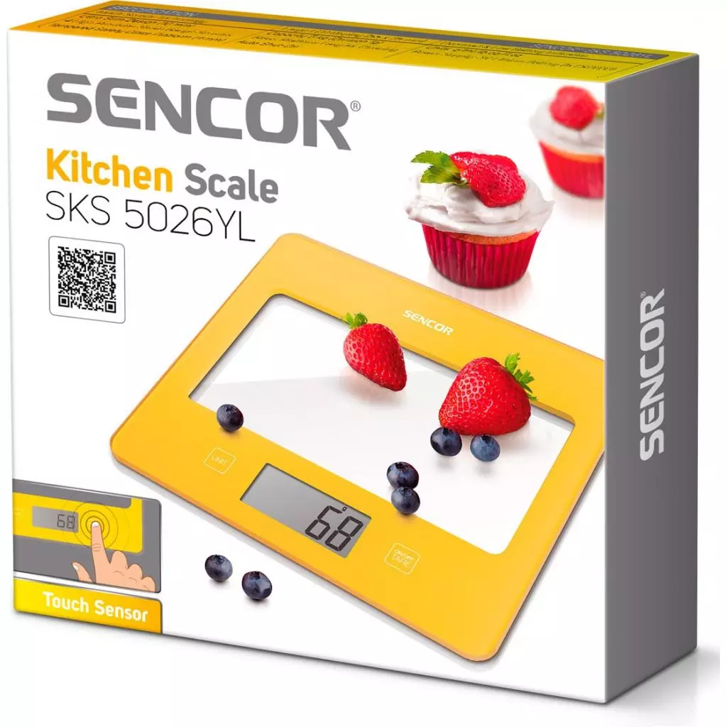 Весы кухонные Sencor SKS 5026 YL (SKS5026YL) - 1