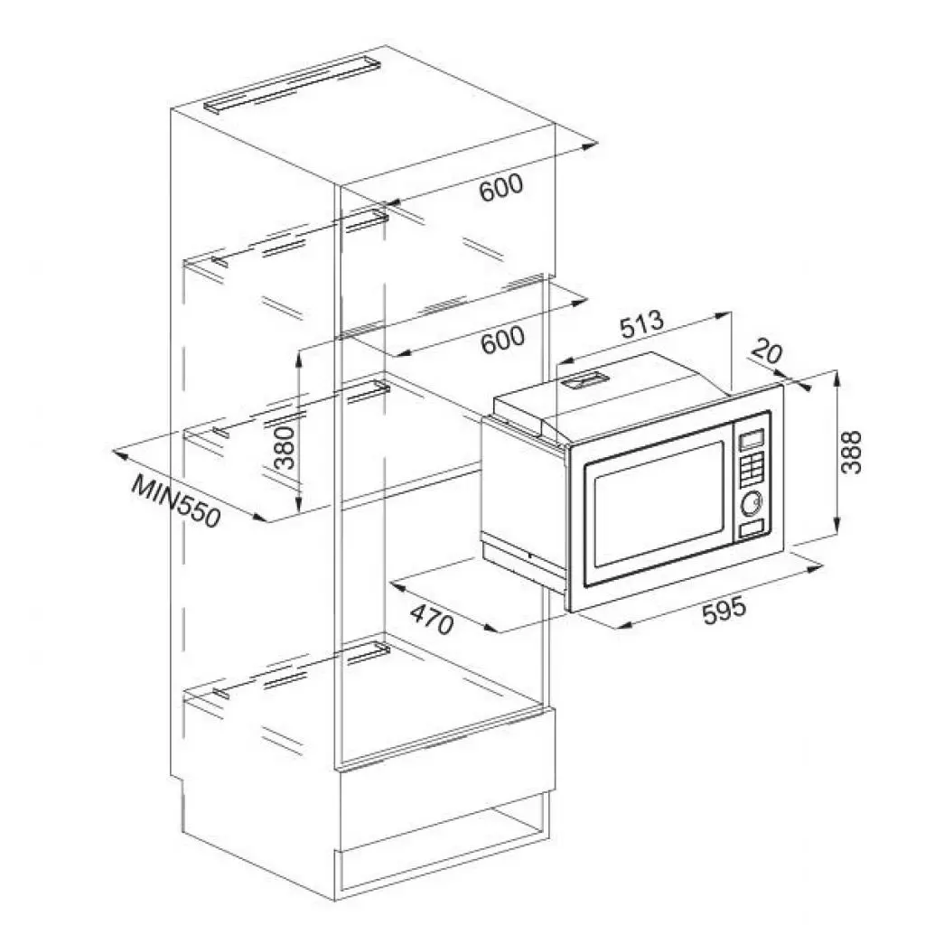 Микроволновая печь Franke Smart FMW 250 SM G XS (131.0264.294) - 1