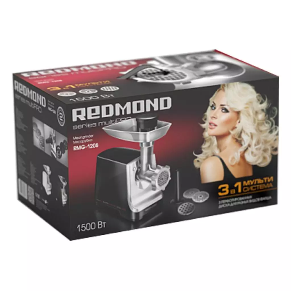 Мясорубка Redmond RMG-1208 Black - 2