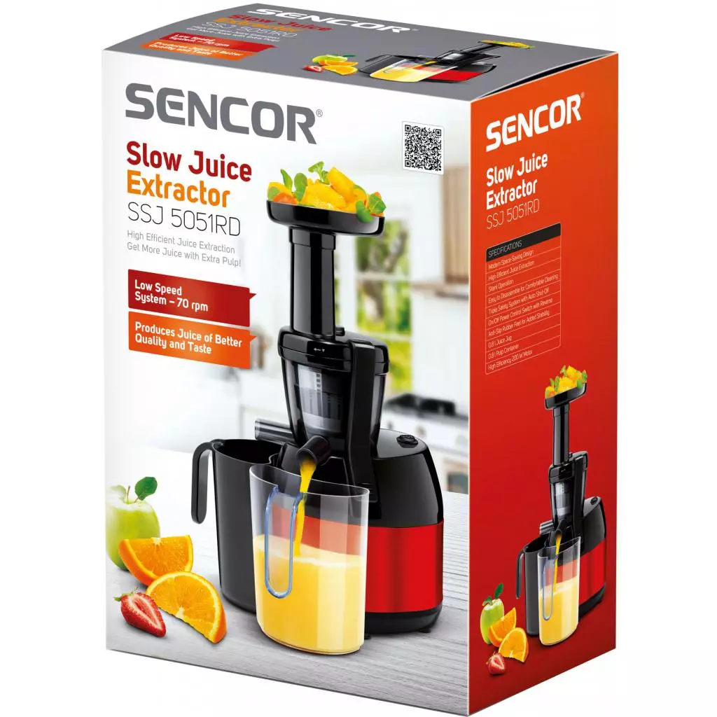 Соковыжималка Sencor SSJ5051RD - 5