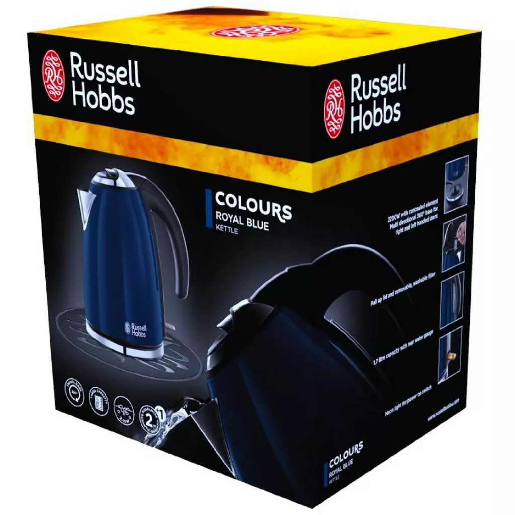Электрочайник Russell Hobbs COLOURS Royal Blue (18947-70) - 1