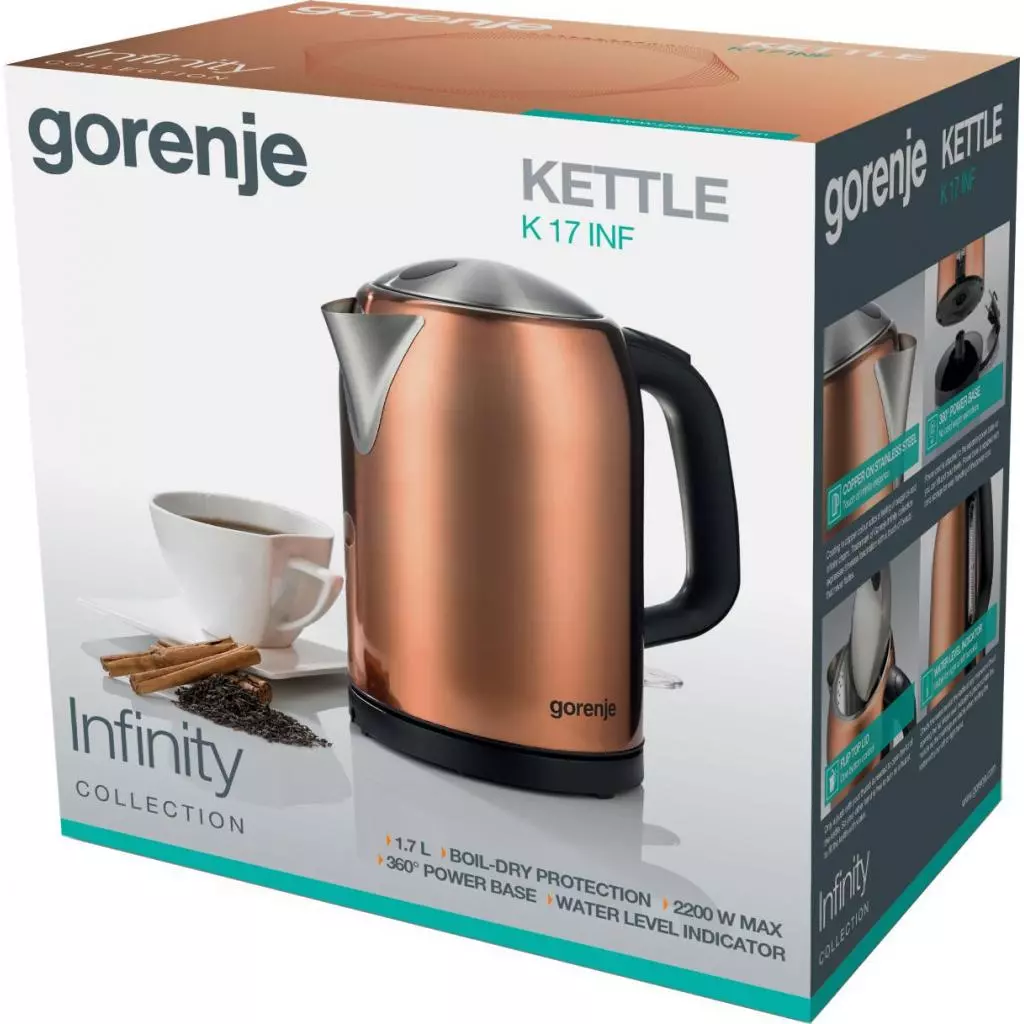 Электрочайник Gorenje K 17 INF (K17INF) - 5