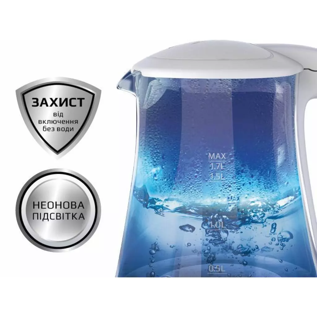 Электрочайник Liberton LEK-1751 White - 3