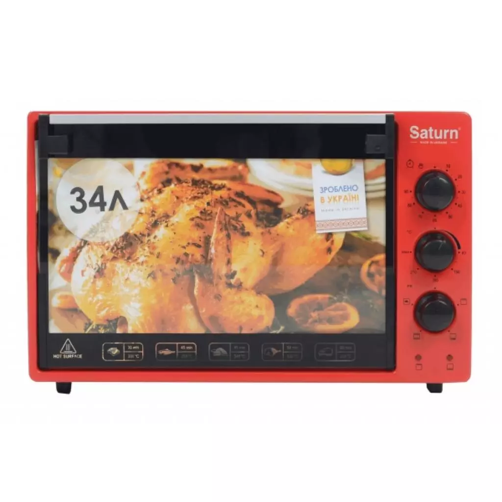 Электропечь Saturn ST-EC 3402 Red (ST-EC3402Red) - 1