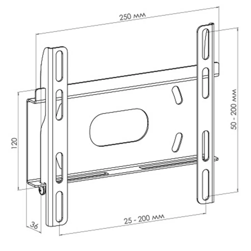 Кронштейн KSL WM71EP - 1 Кронштейн KSL WM71EP - 1