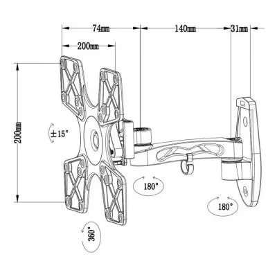 Кронштейн Logan Pixar 5 B - 3 Кронштейн Logan Pixar 5 B - 3