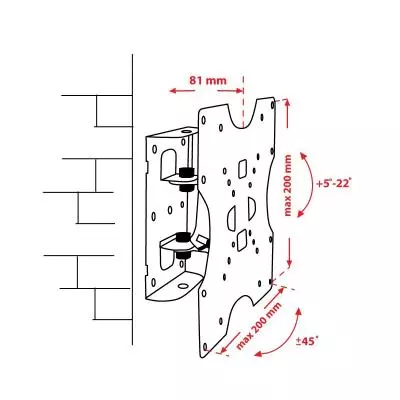 Кронштейн Квадо K-40 white - 1 Кронштейн Квадо K-40 white - 1