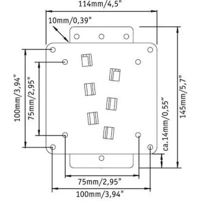 Кронштейн Vogels M40000 Black - 1