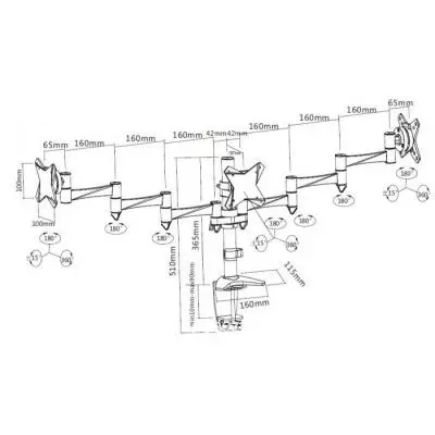 Кронштейн Brateck LDT02-C036 - 1 Кронштейн Brateck LDT02-C036 - 1
