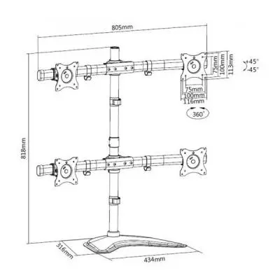 Кронштейн Brateck LDT08-T04 - 1