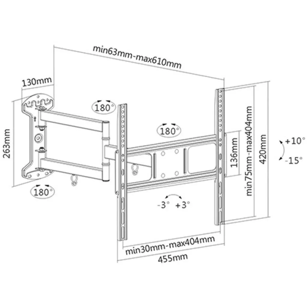 Кронштейн Brateck LPA52-443WL - 1