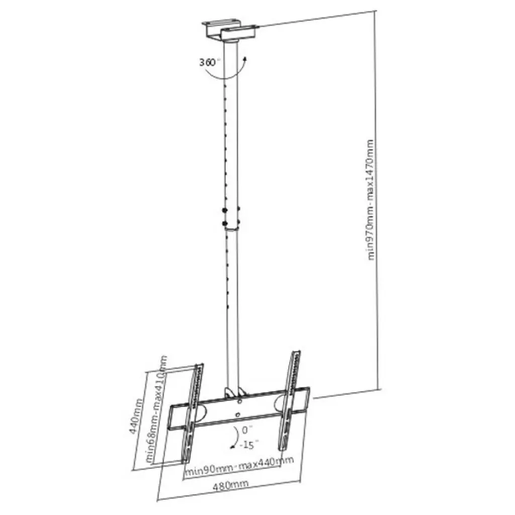Кронштейн Brateck PLB-CE344 - 1