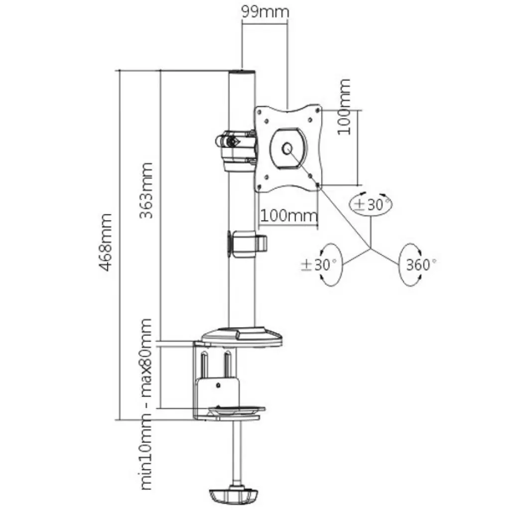 Кронштейн Brateck LDT06-C01 - 3 Кронштейн Brateck LDT06-C01 - 3