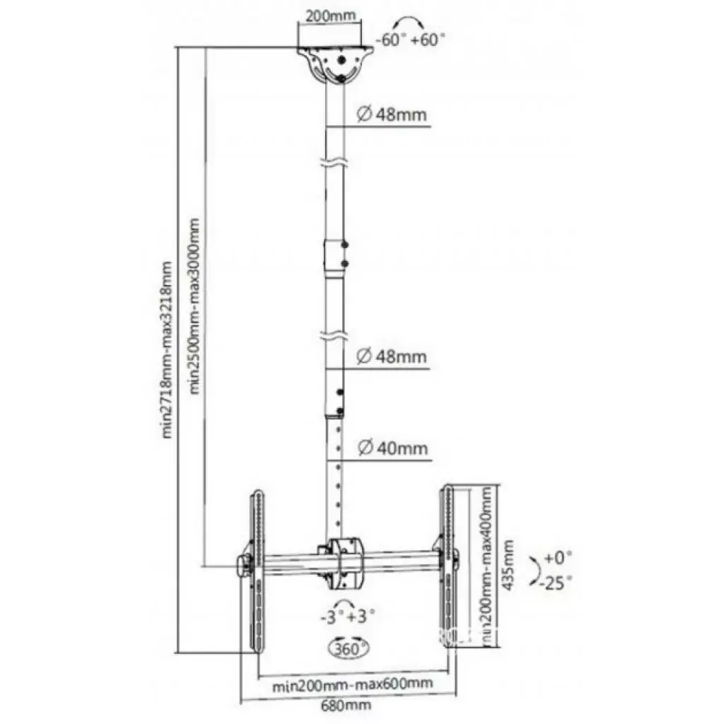 Кронштейн ITech CELB-54XL - 1 Кронштейн ITech CELB-54XL - 1