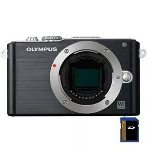 Цифровой фотоаппарат Olympus PEN E-PL3 12-50 mm kit black/black (V20503FBE000)
