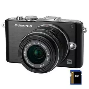 Цифровой фотоаппарат Olympus PEN E-PL3 14-42 mm kit black/black (V20503BBE000/V205031BE000)