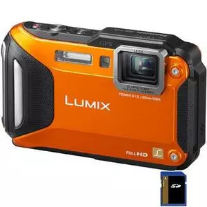 Цифровой фотоаппарат Panasonic Lumix DMC-FT5 orange (DMC-FT5EA-D)