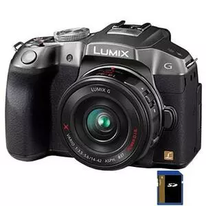 Цифровой фотоаппарат Panasonic DMC-G6 silver 14-42 kit (DMC-G6KEE-S)