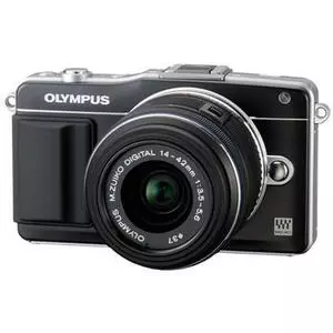 Цифровой фотоаппарат Olympus PEN E-PM2 14-42 mm kit Flash Air black/black (V206021BE010)