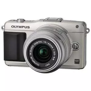 Цифровой фотоаппарат Olympus PEN E-PM2 14-42 mm kit Flash Air silver/silver (V206021SE010)