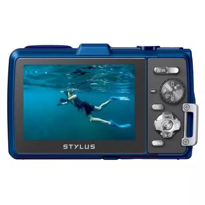 Цифровой фотоаппарат Olympus TG-835 Blue (Waterproof - 10m; GPS) (V104131UE000) - 3