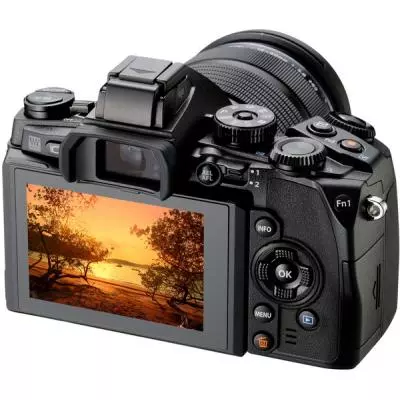 Цифровой фотоаппарат Olympus E-M1 12-40 Kit black/black (V207017BE000) - 4