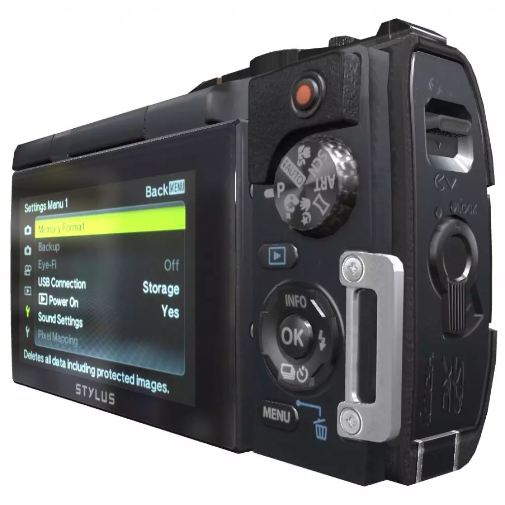 Цифровой фотоаппарат Olympus Tough TG-870 Black (Waterproof - 15m; Wi-Fi; GPS) (V104200BE000) - 8