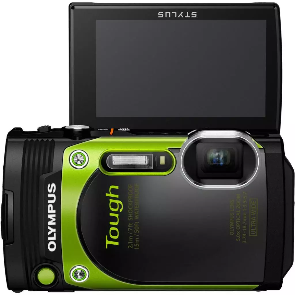 Цифровой фотоаппарат Olympus Tough TG-870 Green (Waterproof - 15m; Wi-Fi; GPS) (V104200EE000) - 8