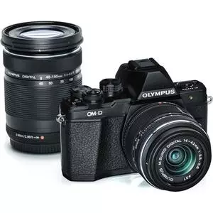 Цифровой фотоаппарат Olympus E-M10 mark II Pancake Double Zoom 14-42+40-150 Kit B/B/B (V207053BE000)