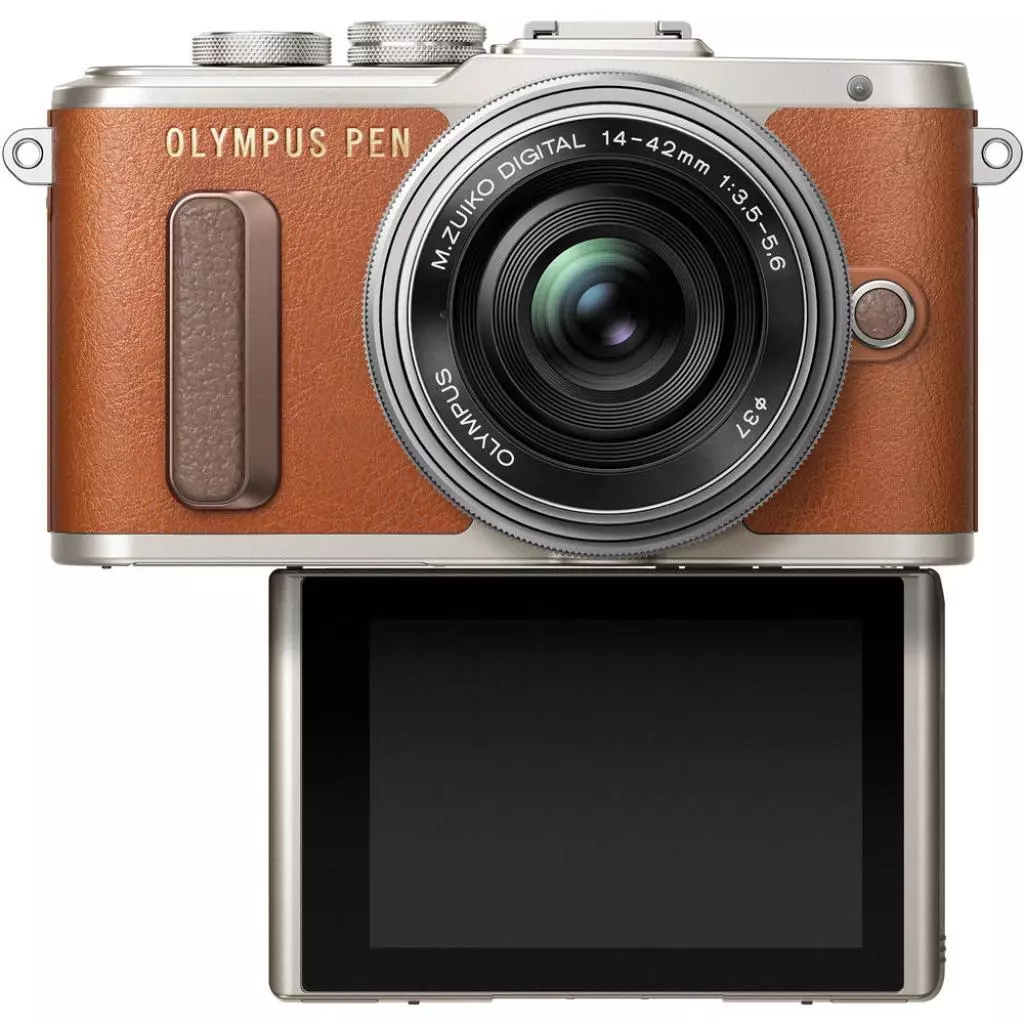 Цифровой фотоаппарат Olympus E-PL8 14-42 mm Pancake Zoom Kit brown/silver (V205082NE000) - 6