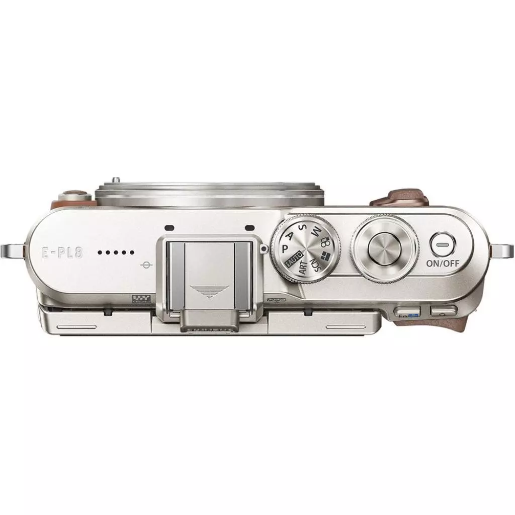 Цифровой фотоаппарат Olympus E-PL8 14-42 mm Pancake Zoom Kit brown/silver (V205082NE000) - 7