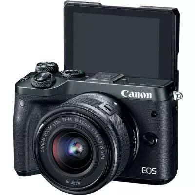 Цифровой фотоаппарат Canon EOS M6 15-45 IS STM Black Kit (1724C043AA) - 5