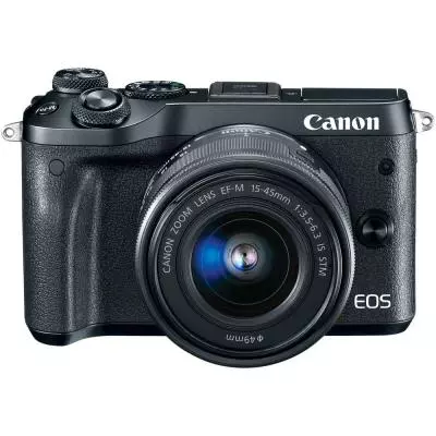 Цифровой фотоаппарат Canon EOS M6 15-45 IS STM Black Kit (1724C043AA) - 6