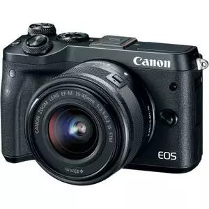 Цифровой фотоаппарат Canon EOS M6 15-45 IS STM Black Kit (1724C043AA)