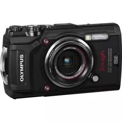 Цифровой фотоаппарат Olympus TG-5 Black (Waterproof - 15m; GPS; 4K; Wi-Fi) (V104190BE000) - 2