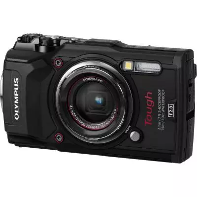 Цифровой фотоаппарат Olympus TG-5 Black (Waterproof - 15m; GPS; 4K; Wi-Fi) (V104190BE000)