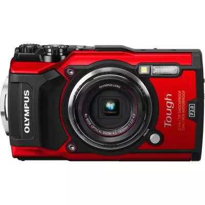 Цифровой фотоаппарат Olympus TG-5 Red (Waterproof - 15m; GPS; 4K; Wi-Fi) (V104190RE000) - 1