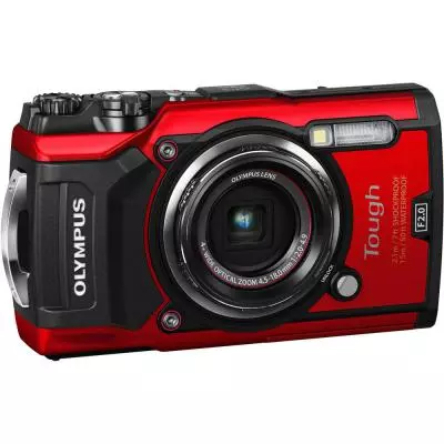 Цифровой фотоаппарат Olympus TG-5 Red (Waterproof - 15m; GPS; 4K; Wi-Fi) (V104190RE000) - 2