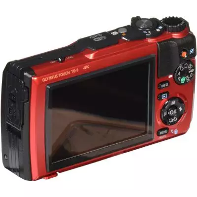 Цифровой фотоаппарат Olympus TG-5 Red (Waterproof - 15m; GPS; 4K; Wi-Fi) (V104190RE000) - 8