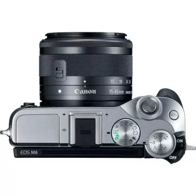 Цифровой фотоаппарат Canon EOS M6 Kit 15-45 IS STM Silver Kit (1725C045) - 3