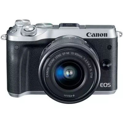 Цифровой фотоаппарат Canon EOS M6 Kit 15-45 IS STM Silver Kit (1725C045) - 5
