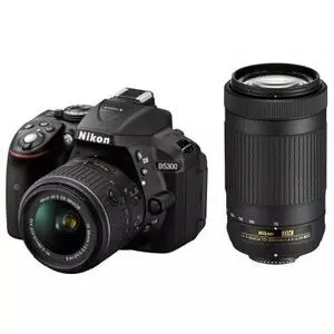 Цифровой фотоаппарат Nikon D5300 AF-P 18-55 VR + AF-P 70-300VR Kit (VBA370K015)